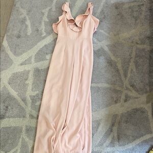 KEEPSAKE the Label Pink Ruffled Maxi Gown